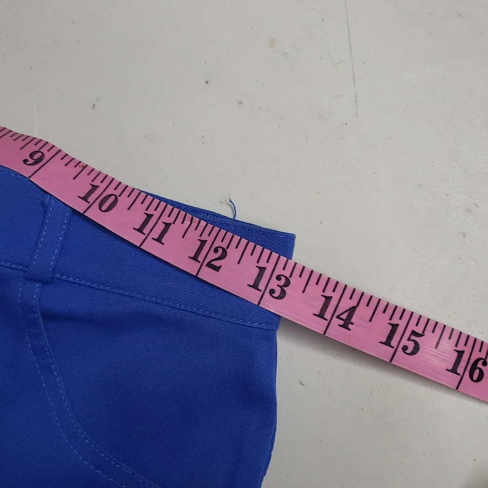 Vintage St. John Sport Womens Straigt Leg Pants Size 2 Blue Old Money 80s Career - Picture 11 of 15